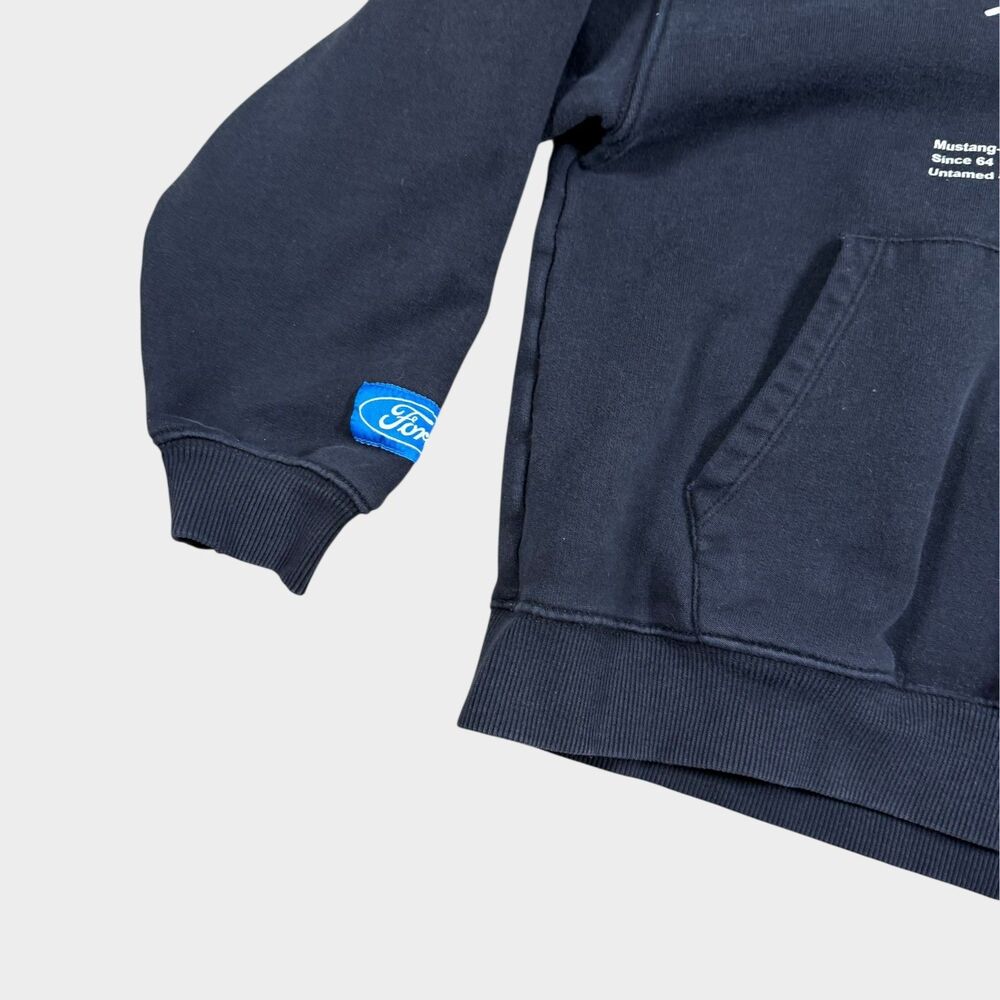 Zara Ford Mustang Hoodie Kids 13-14 164 Black Pullover Sweatshirt Streetwear - Picture 5 of 12